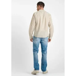 Chemise RELIS beige Luke en coton