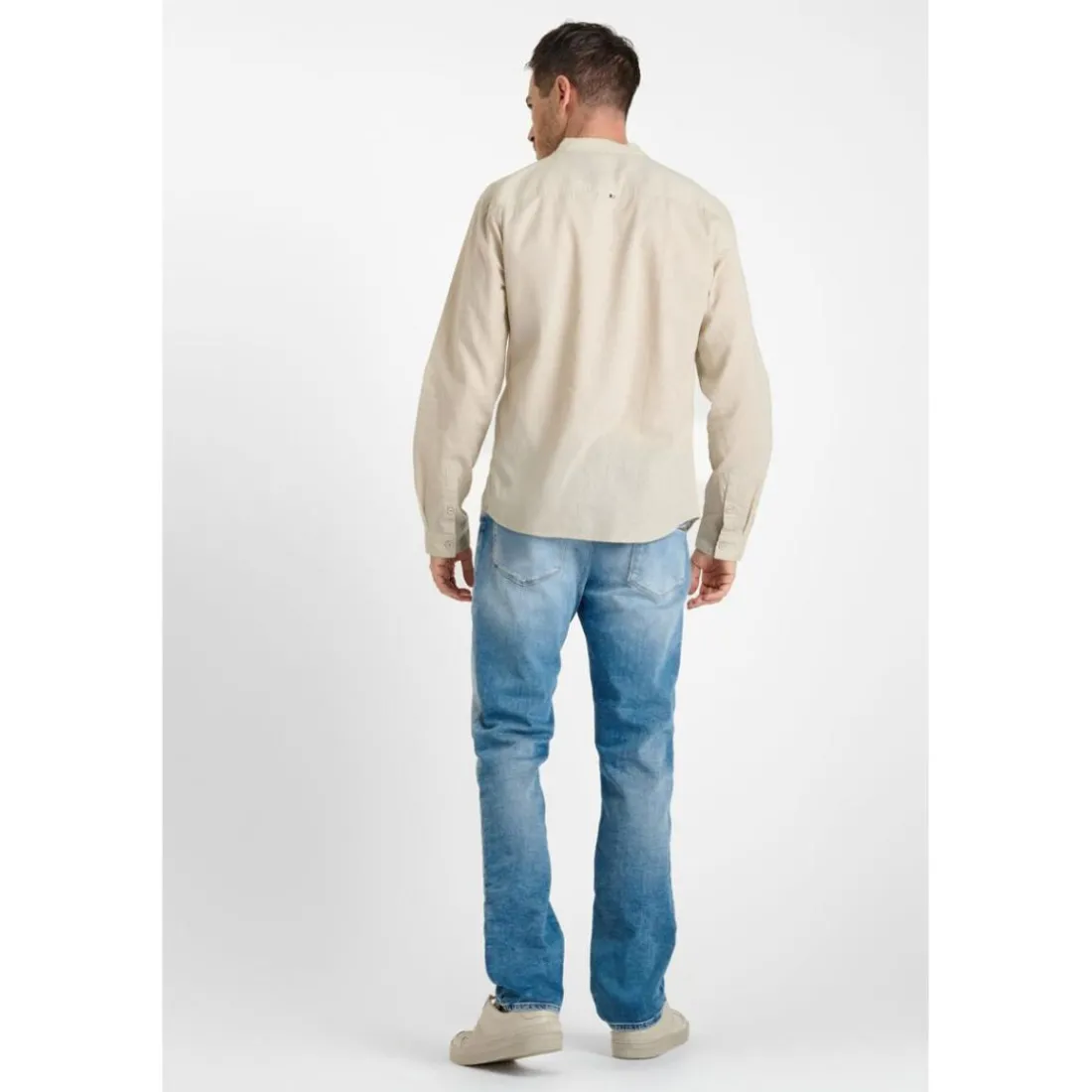 Chemise RELIS beige Luke en coton