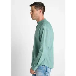 Chemise RELIS vert Theo en coton