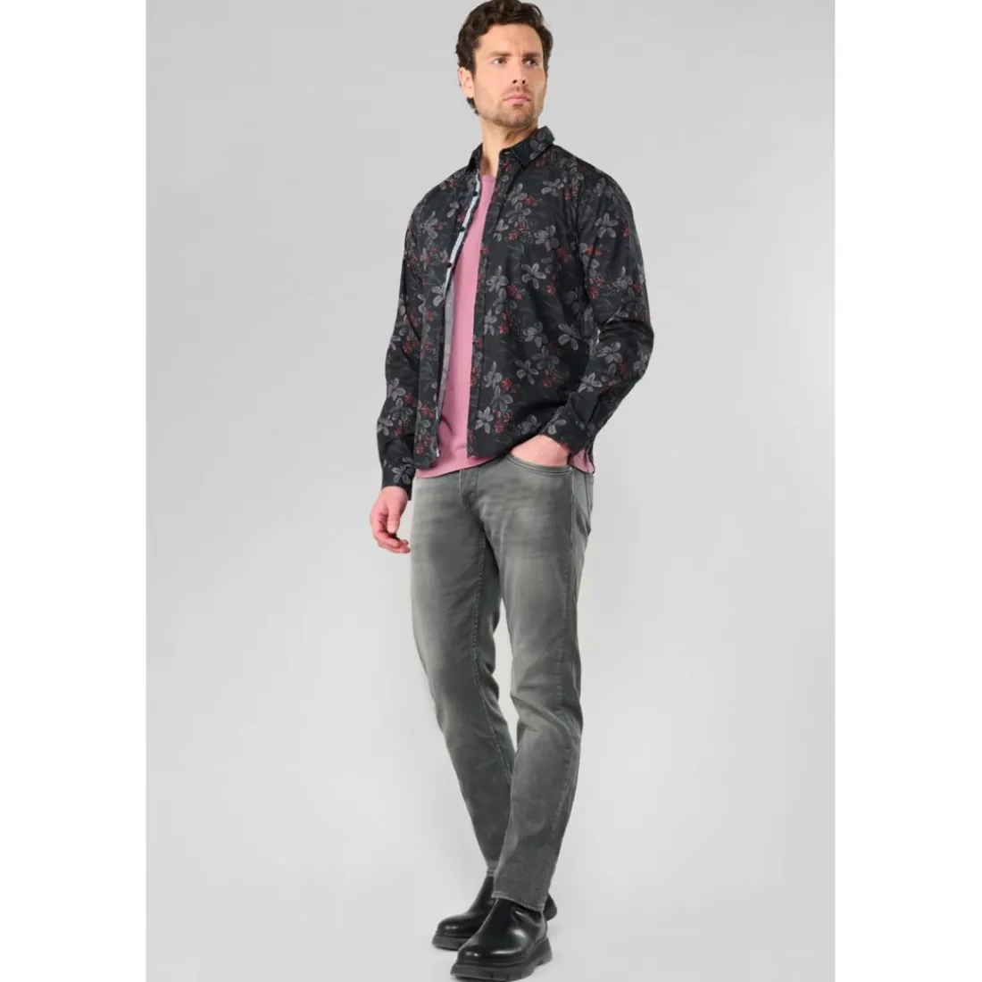 Chemise RIKEL noir Axel