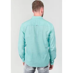 Chemise RODES bleu Dirk en lin