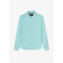 Chemise RODES bleu Dirk en lin