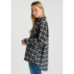 Chemise SHANGI vert Alice en cuir