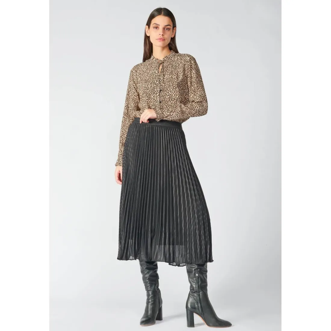 Chemise SUSAN noir en viscose