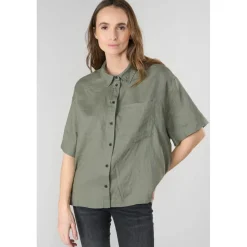 Chemise TULIPE kaki Lise en lin