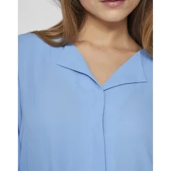 Chemisier à col fendu Lucy turquoise Dee