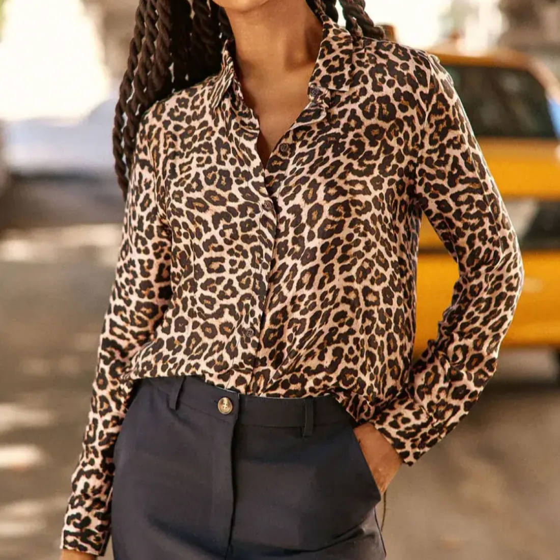 Chemisier CHIARA leopard en viscose