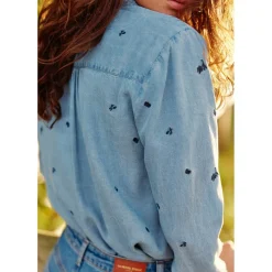 Chemisier COSITA stone clair en tencel