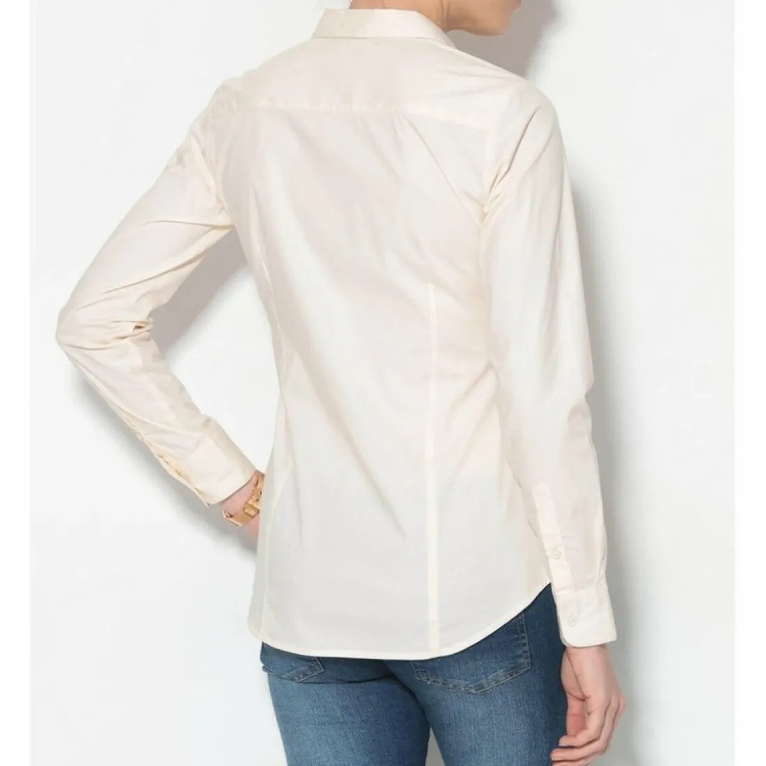 Chemisier manches longues femme - Blanc