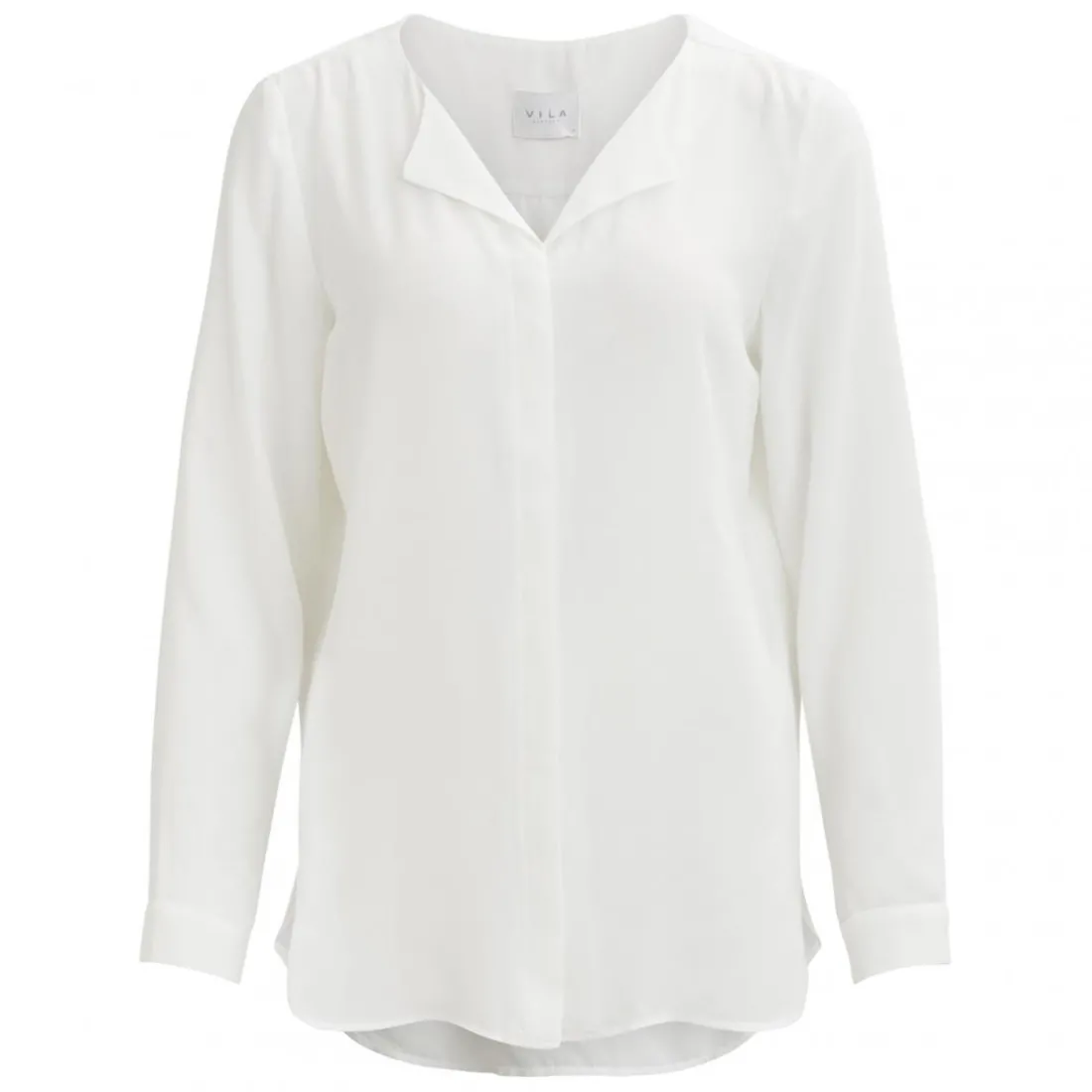 Chemisier manches longues femme Vila - Blanc