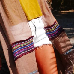 Coachella - Pareo marron en coton