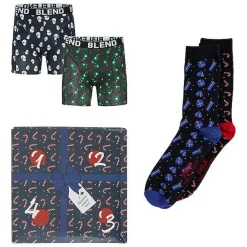 Coffret Cadeau Spécial Noel Sous-vêtements noir en coton