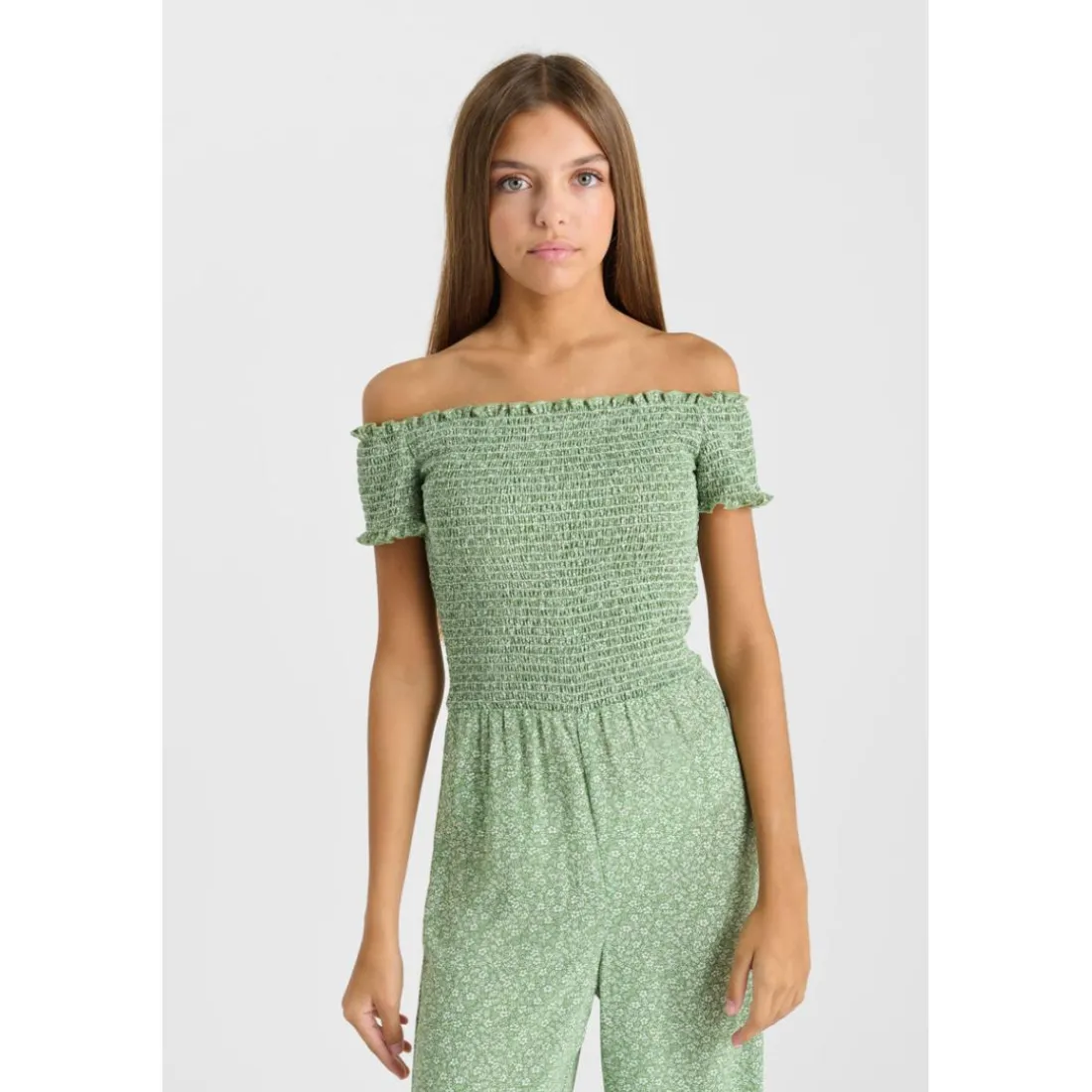 Combinaison droite fille POLIGI vert Page