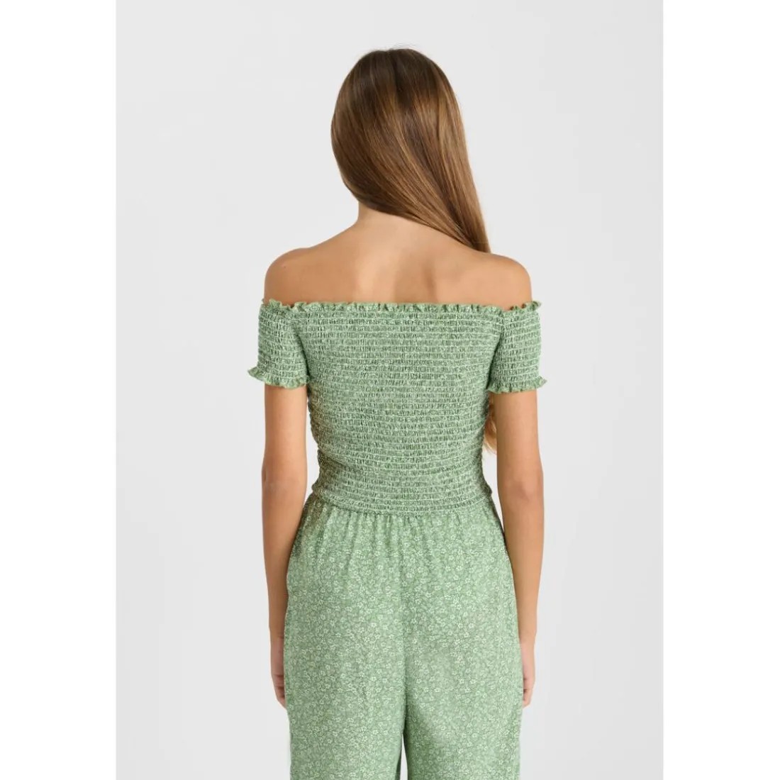 Combinaison droite fille POLIGI vert Page