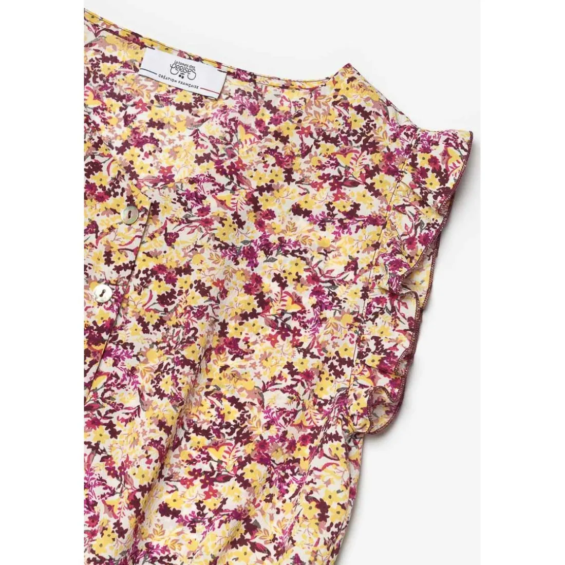 Combinaison short fille YOGAGI jaune