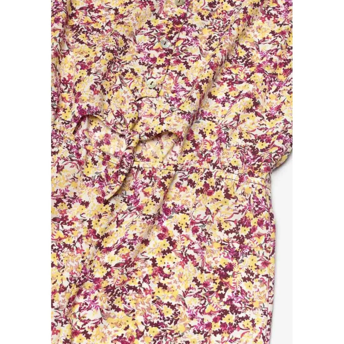 Combinaison short fille YOGAGI jaune