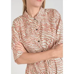 Combinaison short ZELY orange en viscose