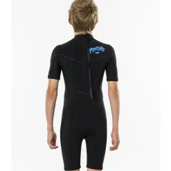 Combinaison Surf Manches Courtes Garçon - Noire Rip Curl