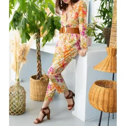 Combi-Pantalon NEPAL curry en viscose
