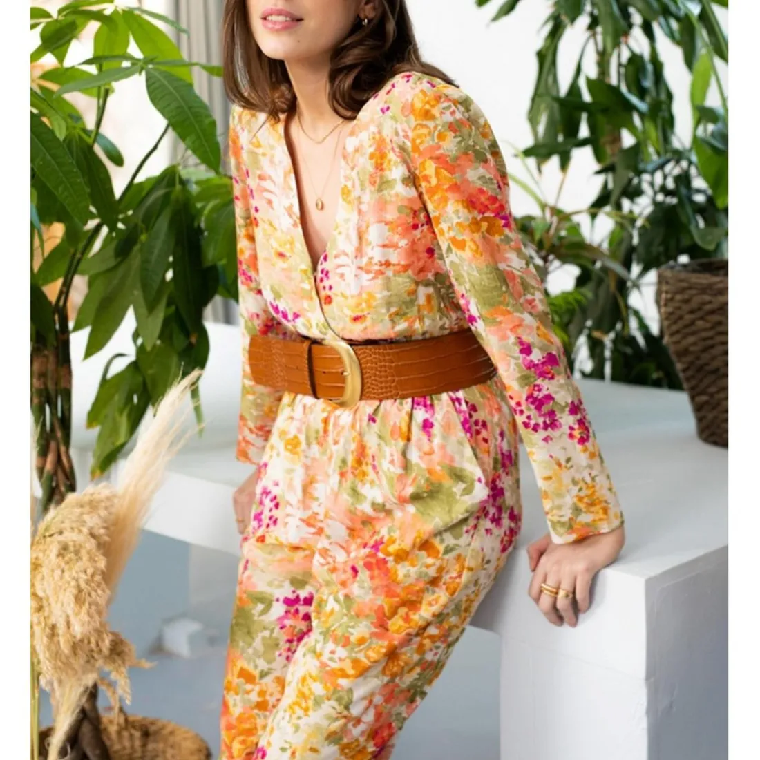 Combi-Pantalon NEPAL curry en viscose