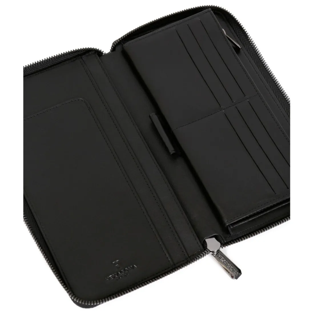 Compagnon de voyage Stop RFID Cuir SENSATION Noir