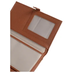 Compagnon de voyage Stop RFID Cuir MAYA Fauve Sara