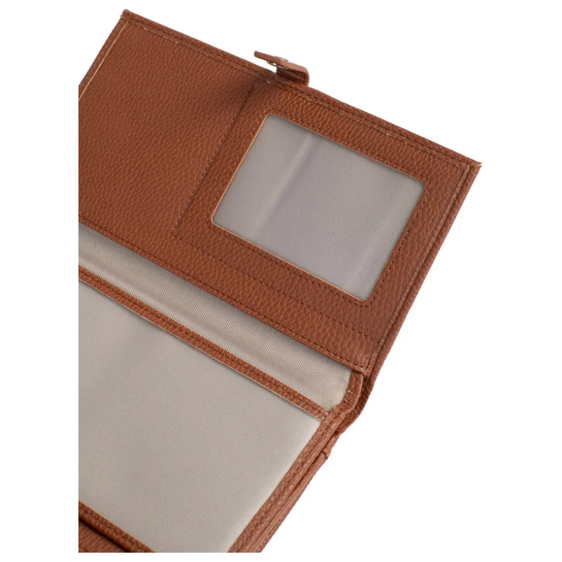 Compagnon de voyage Stop RFID Cuir MAYA Fauve Sara