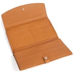 Compagnon de voyage Stop RFID Cuir MAYA Caramel Vale