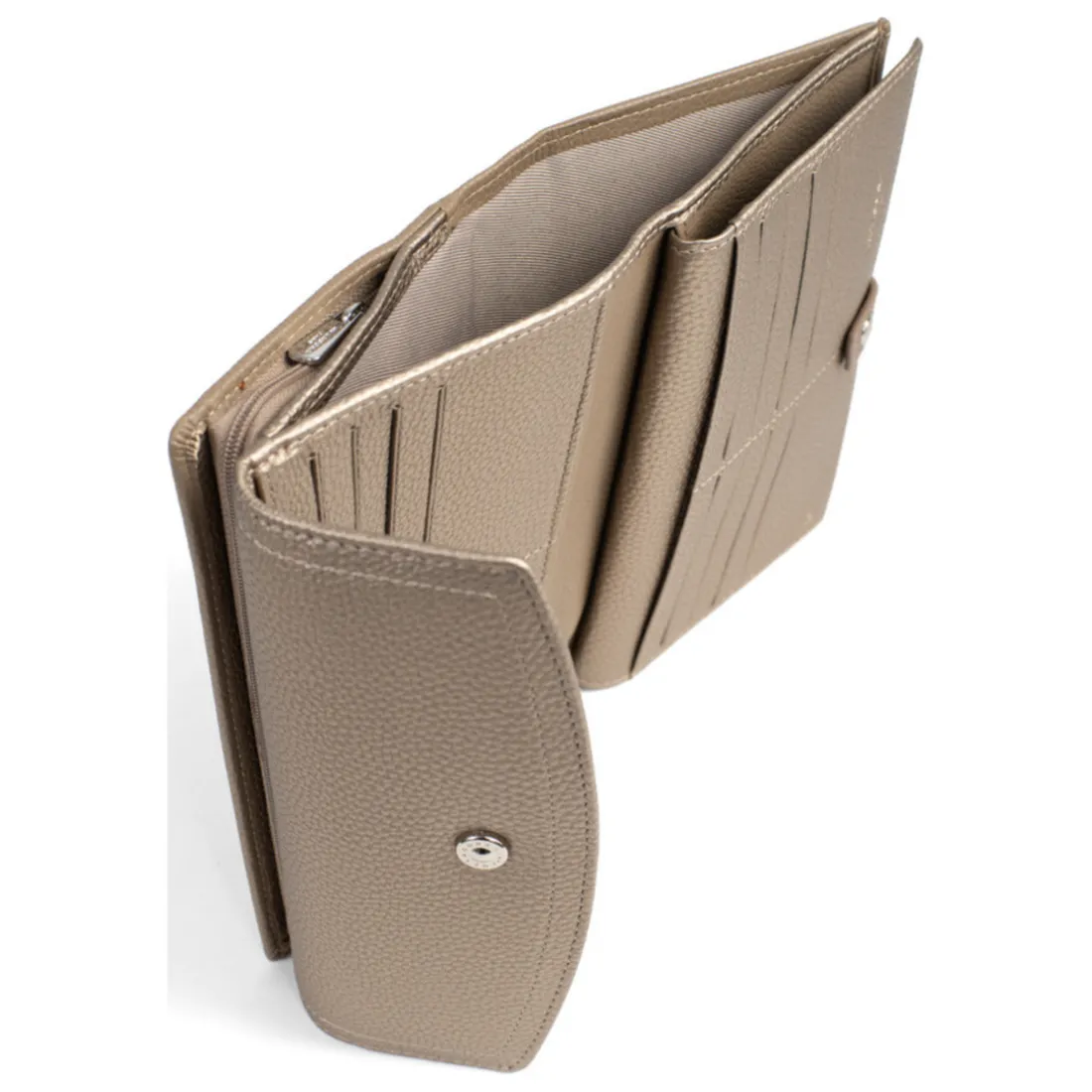 Compagnon de voyage Stop RFID Cuir MAYA Écorce/Bronze Liz