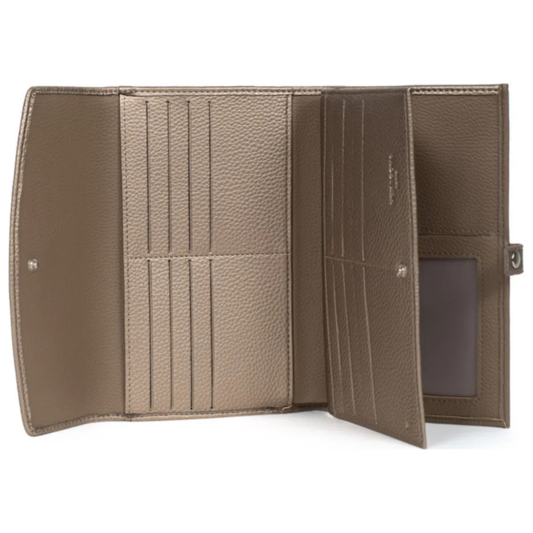Compagnon de voyage Stop RFID Cuir MAYA Écorce/Bronze Liz