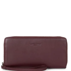 Compagnon Zippé autour Paris PM marron en cuir