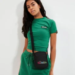 Crop tee manches courtes CHELU vert en coton