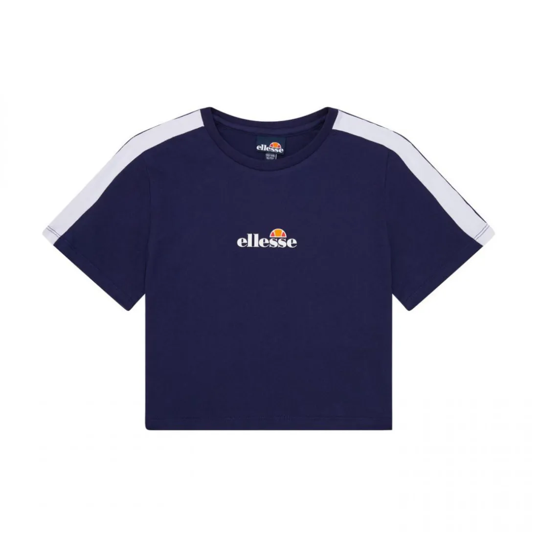 Cropped tee-shirt Fille ALESSI bleu marine en coton