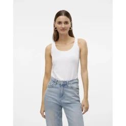 Débardeur blanc en coton Hattie