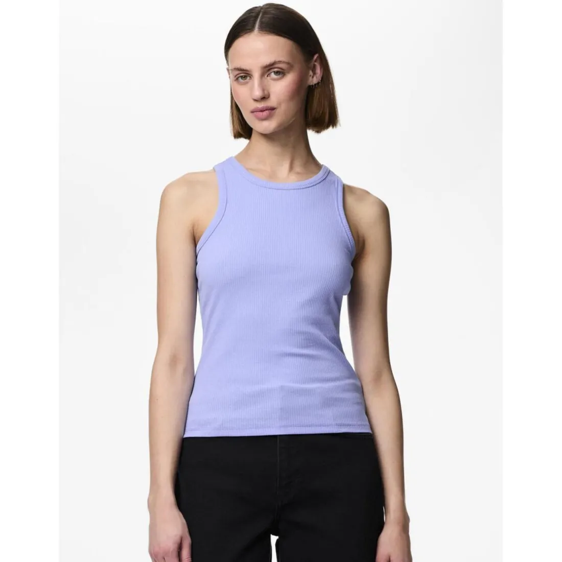 Débardeur boxer Ruka bleu en coton Ines