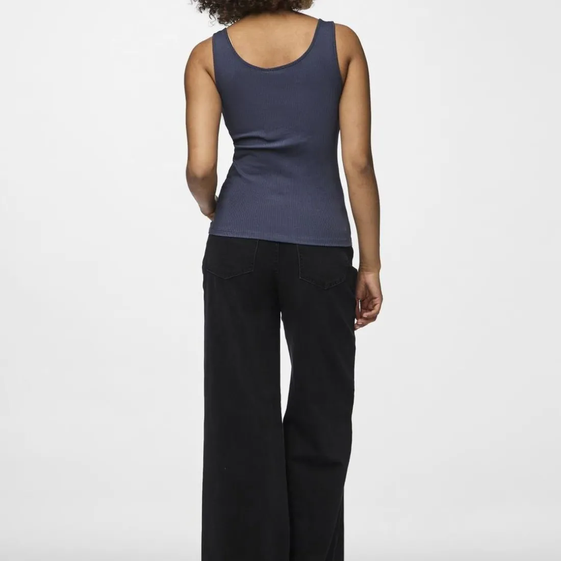 Débardeur en coton bleu Kitte