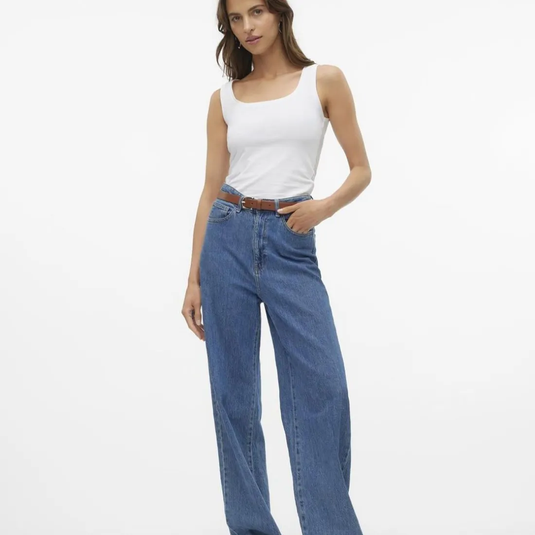 Débardeur en coton Lulu blanc Alia