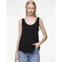 Débardeur en viscose lurex Billo noir Dot