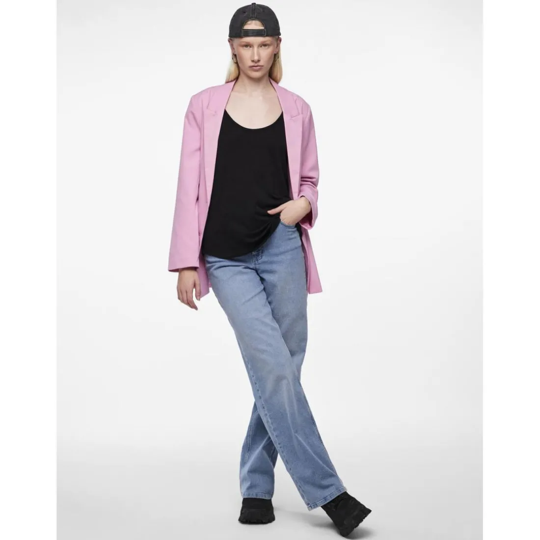 Débardeur en viscose lurex Billo noir Dot