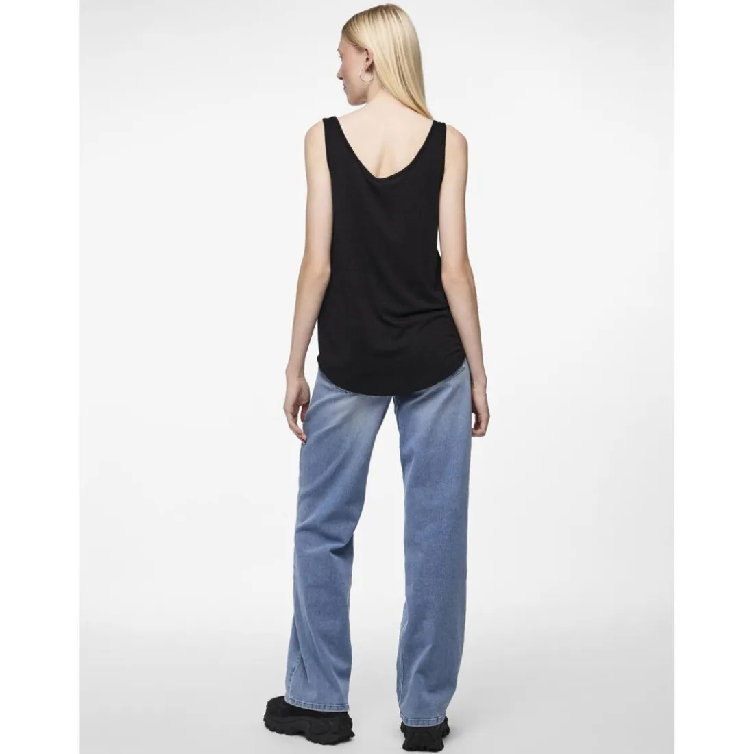 Débardeur en viscose lurex Billo noir Dot