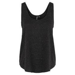 Débardeur en viscose lurex Billo noir Dot