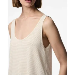 Débardeur en viscose lurex Billo blanc Lina