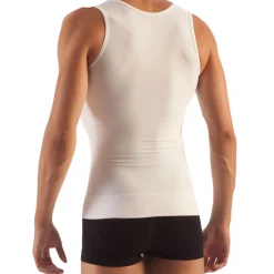 Débardeur Gainant Minceur homme Blanc Lytess