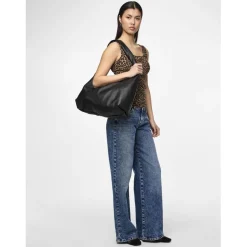 Débardeur imprimé KitteTank Top noir en coton Opal