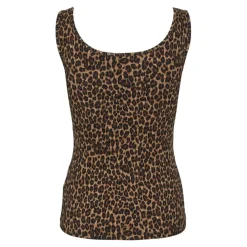 Débardeur imprimé KitteTank Top noir en coton Opal