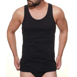 Débardeur noir en coton