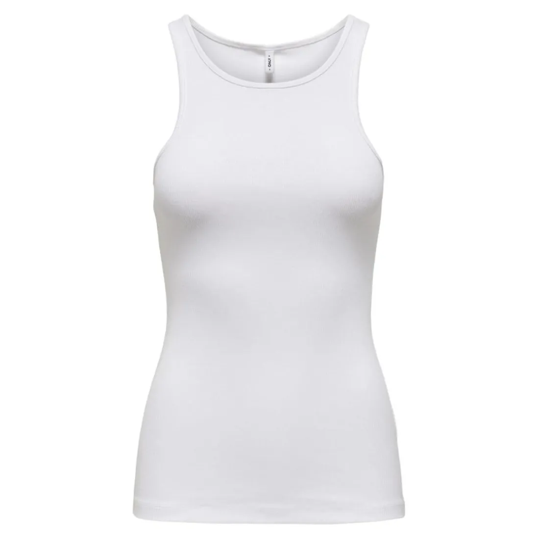 Débardeur regular fit blanc en coton Tia