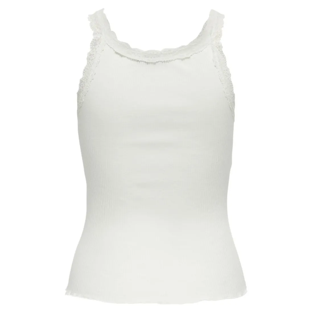 Débardeur regular fit blanc en coton Hazel