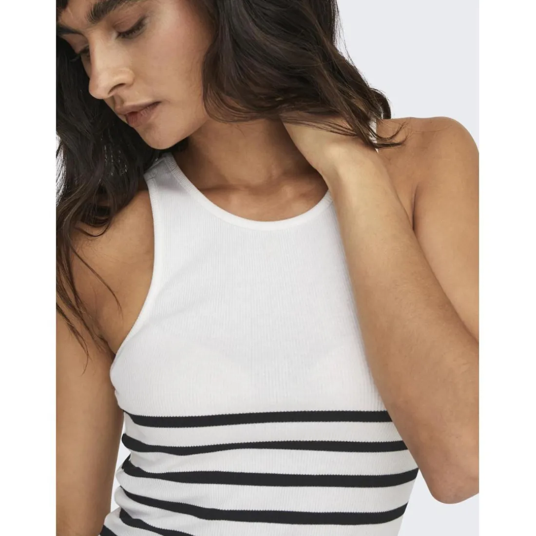 Débardeur regular fit blanc en coton Page