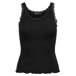 Débardeur regular fit noir en coton Dee